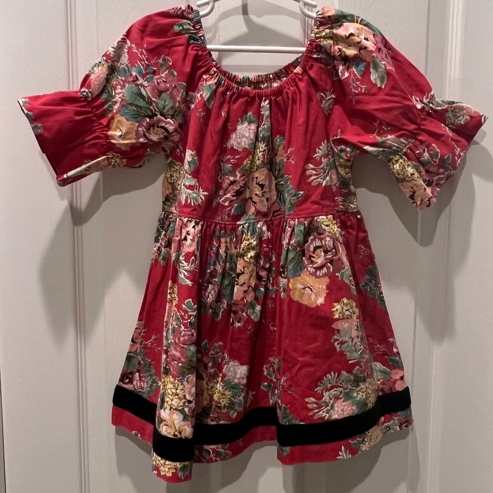 ❤️RARE Matilda Jane Sparkletown Holly + Fiona Girls Peasant top Size 8 HTF NWOT